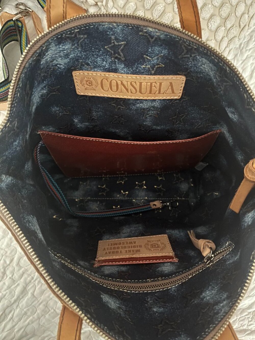 🌺🔥Consuela Sally Sling Tooled Leather Crossbody Bucket Bag✨ - Picture 3 of 4